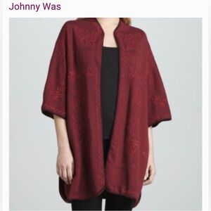 Johnny Was Floral Kimono Pancho